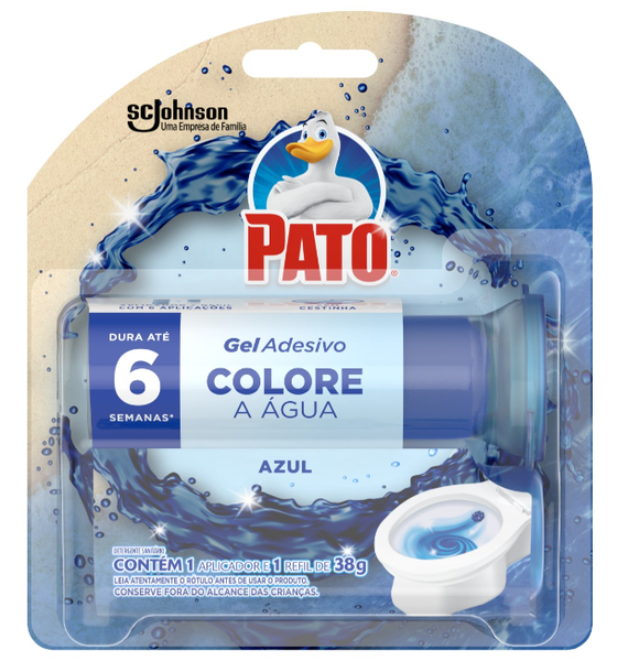 DESODORIZADOR PATO GEL ADESIVO LAVANDA BLUE A + REFIL EDIÇÃO LIMITADA