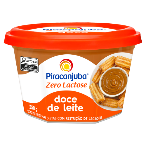 DOCE DE LEITE ZERO LACTOSE PIRACANJUBA POTE 350G