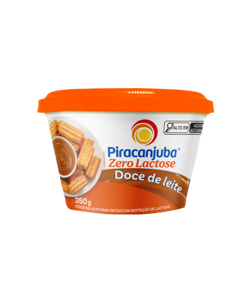 DOCE DE LEITE ZERO LACTOSE PIRACANJUBA POTE 350G