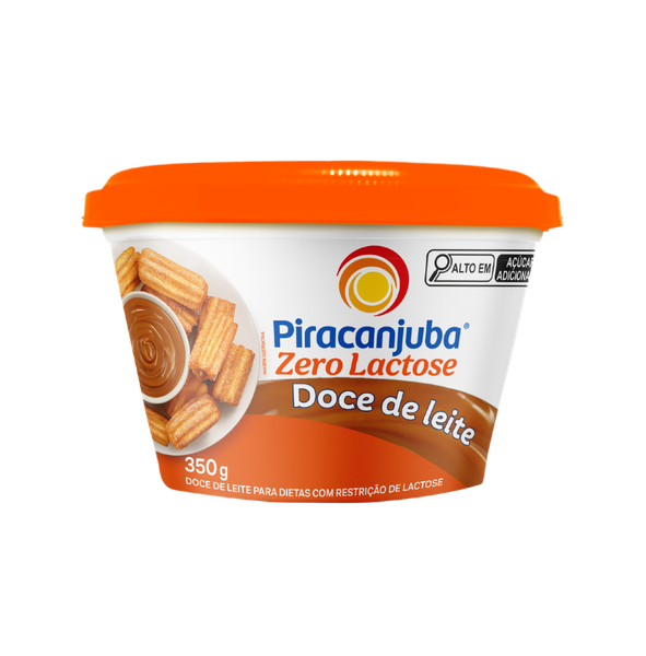 DOCE DE LEITE ZERO LACTOSE PIRACANJUBA POTE 350G