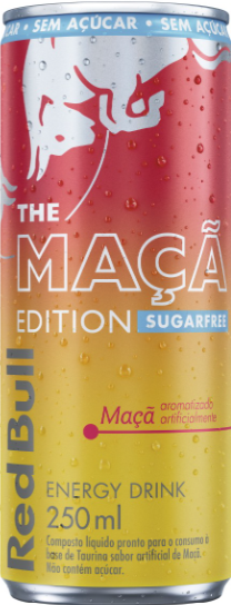 ENERGÉTICO RED BULL MAÇÃ SUGAR FREE SEM AÇÚCAR 250ML