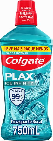 ENXAGUANTE BUCAL COLGATE S/ÁLCOOL ICE INFINITY 750ML