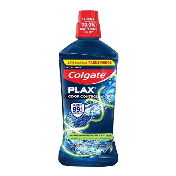ENXAGUANTE COLGATE PLAX ODOR CONTROL 500ML LEVE MAIS PAGUE MENOS