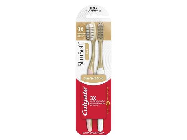 ESCOVA DENTAL COLGATE SLIM SOFT GOLD C/2