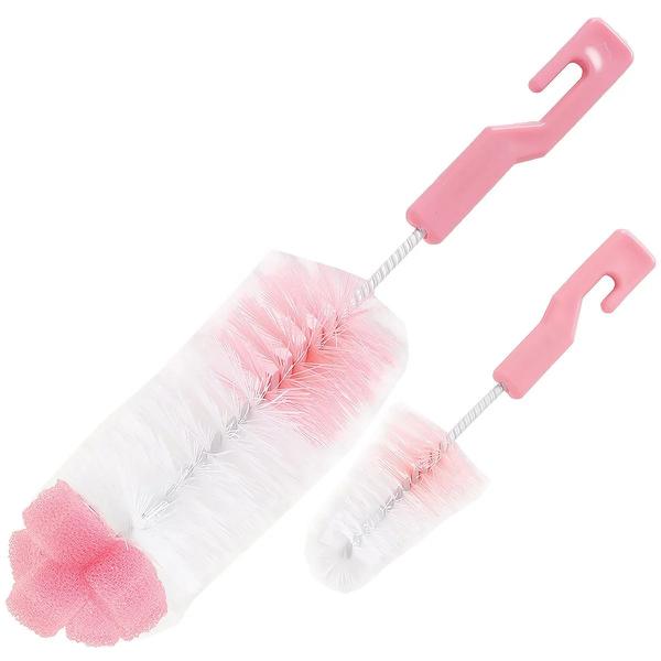 ESCOVA PARA MAMADEIRA E BICO ROSA