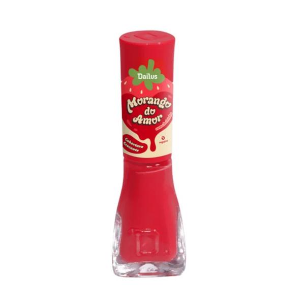 ESMALTE DAILUS MORANGO DO AMOR COBERTURA CROCANTE 8ML