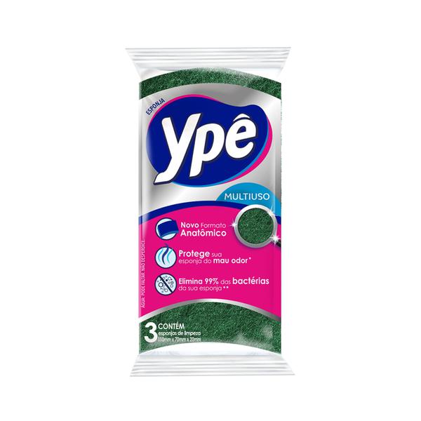 ESPONJA YPÊ MULTIUSO 3 UNIDADES