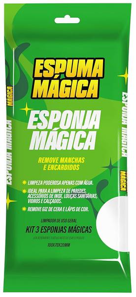 ESPONJA ESPUMA MÁGICA  COM 3