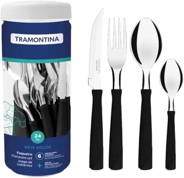 FAQUEIRO TRAMONTINA LEME AZUL 20 PEÇAS