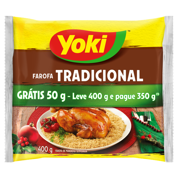 FAROFA YOKI TRADICIONAL LV 400G PG 350G