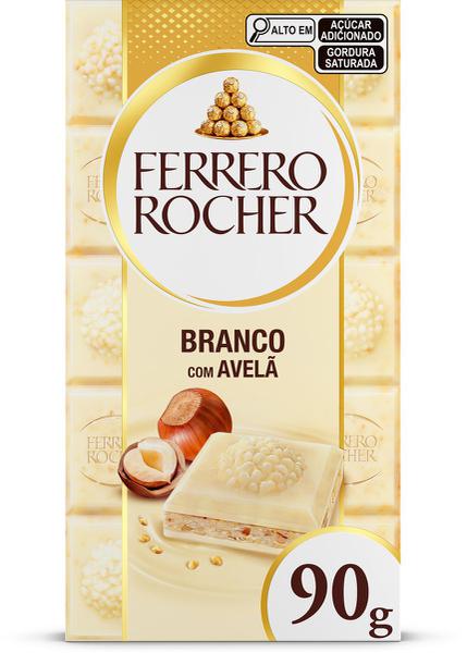 FERRERO ROCHER TABLETE BRANCO COM AVELÃ 1 UNI 90G
