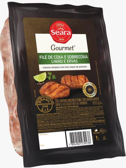 FILÉ COXA SOBRECOXA TEMPERO LIMÃO/ERVAS SEARA 800G