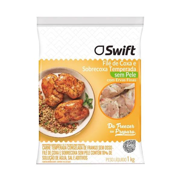 FILÉ DE COXA E SOBRECOXA TEMPERADO SWIFT 1KG