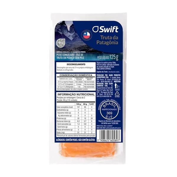 FILÉ DE TRUTA DA PATAGONIA SWIFT 125G
