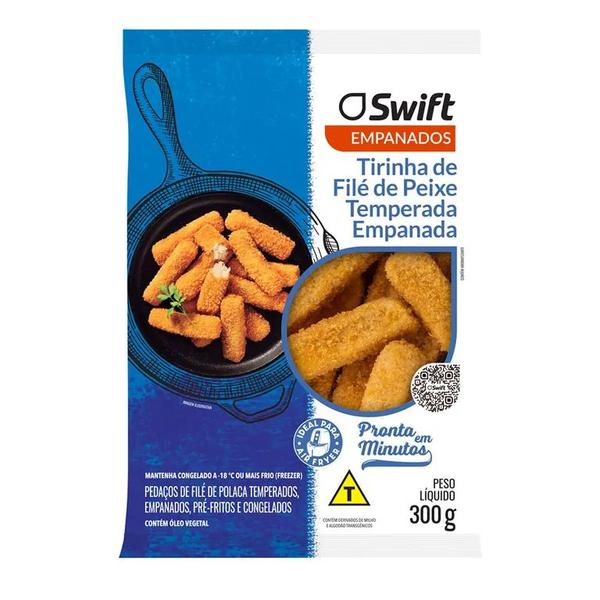 TIRAS DE FILÉ DE PEIXE EMPANADA SWIFT 500G