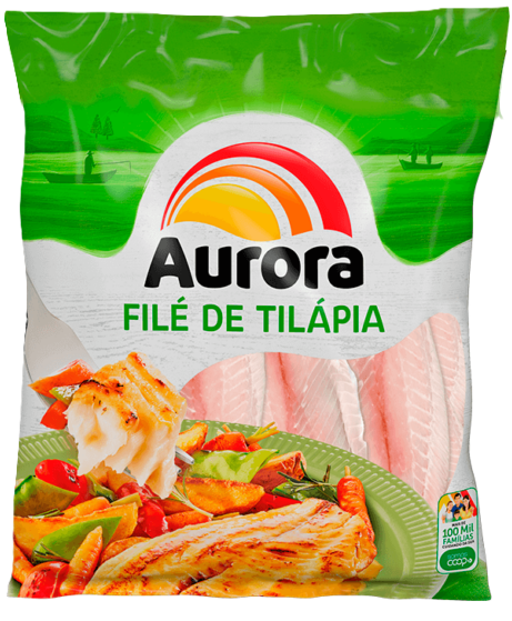 FILÉ TILAPIA AURORA CONGELADA 800G