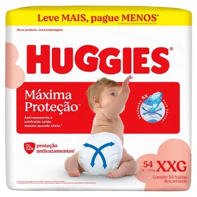 FRALDA HUGGIES SUPREME CARE XXG COM 54 UNIDADES
