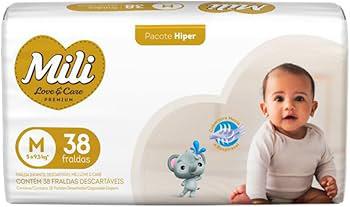 FRALDA MILI LOVE&CARE TAM.M C/38
