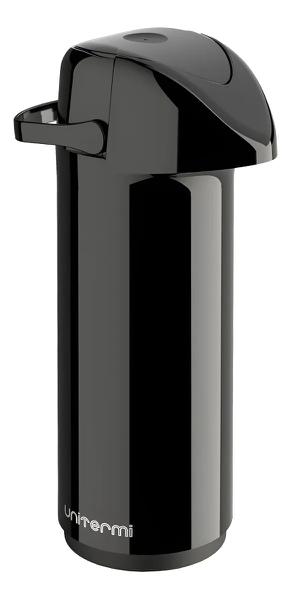 GARRAFA TÉRMICA UNITERM PRESSÃO VERONA PRETA 1L