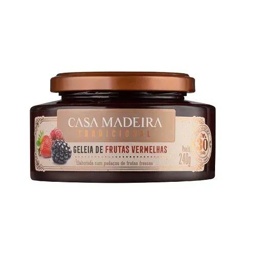 GELÉIA CASA MADEIRA FRUTAS VERMELHAS 240G
