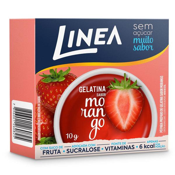 GELATINA EM PÓ DIET LINEA MORANGO 10G