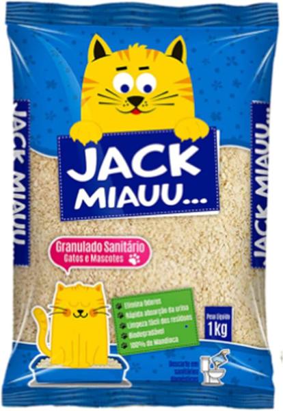 GRANULADO SANITÁRIO JACK MIAUU MANDIOCA 1KG