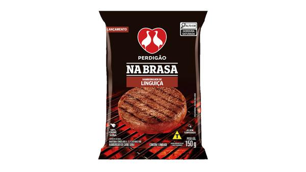 HAMBÚRGUER BOVINO PERDIGÃO NA BRASA LINGUIÇA 150G