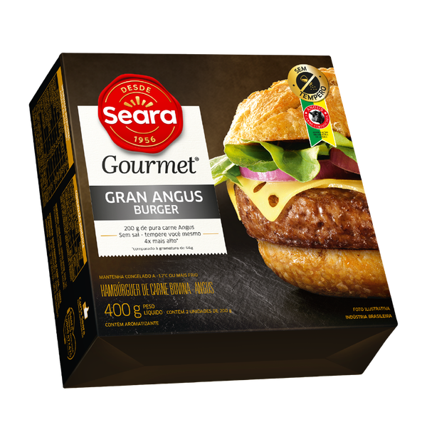 HAMBURGUER ANGUS SEARA GOURMET 400G