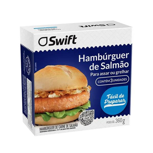 HAMBURGUER DE SALMÃO SWIFT 360G
