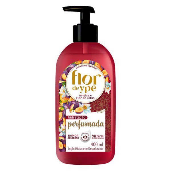 HIDRATANTE CORPORAL FLOR DE YPÊ AMEIXA E FLOR DE LÓTUS PUMP 400ML