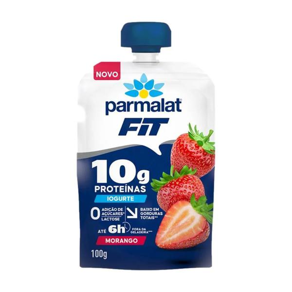 IOGURTE PARMALAT 10G DE PROTEINA  ZERO LACTOSE MORANGO100G