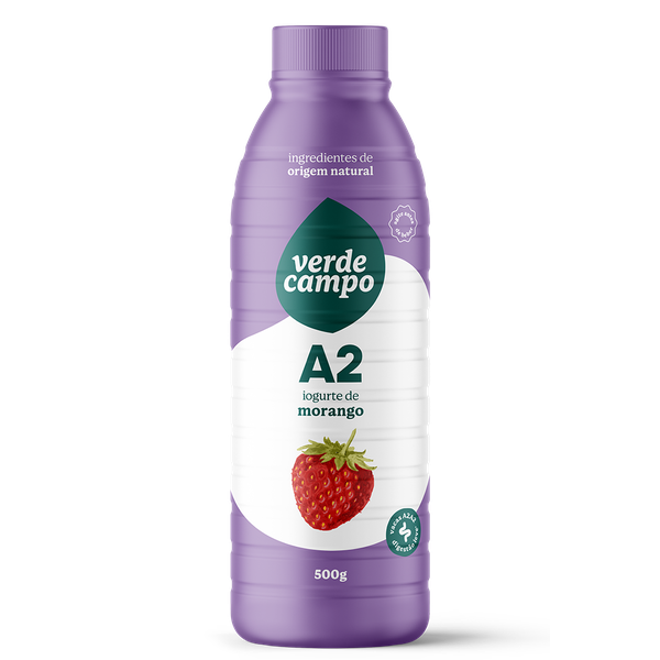 IOGURTE VERDE CAMPO A2 MORANGO 500G