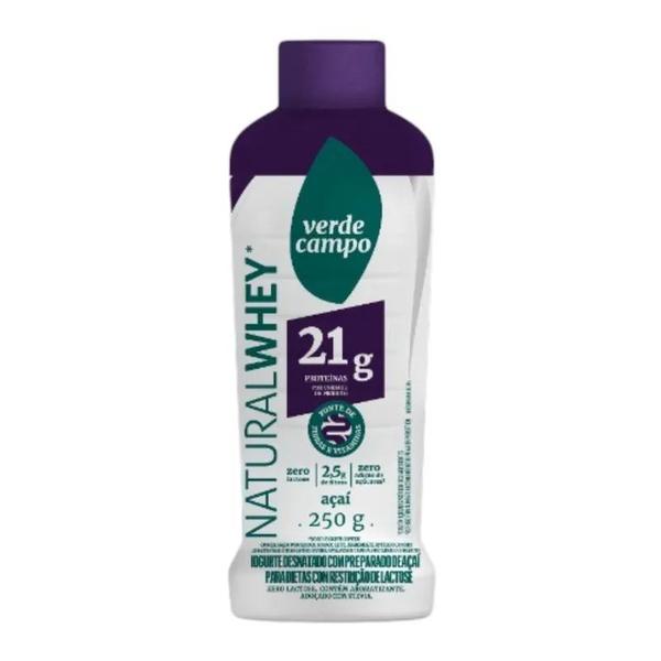IOGURTE VERDE CAMPO WHEY 21G AÇAÍ ZERO 250G