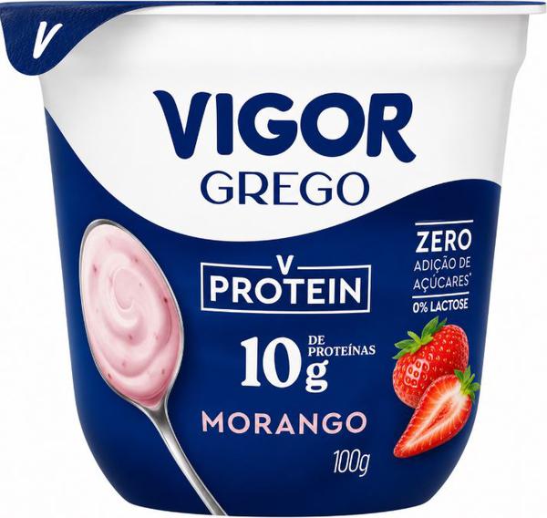 IOGURTE VIGOR GREGO 10G PROTEIN MORANGO 100G