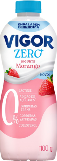IOGURTE VIGOR LIQUÍDO MORANGO ZERO 1100G