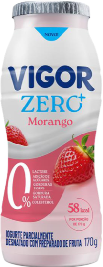 IOGURTE VIGOR LIQUÍDO MORANGO ZERO 170G