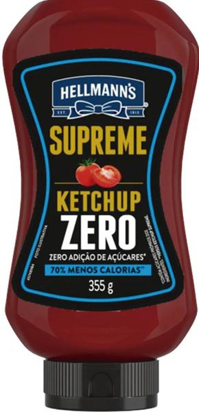 KETCHUP HELLMANNS SUPREME ZERO SQZ.355G
