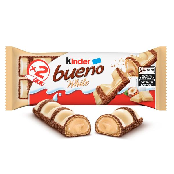 KINDER BUENO WHITE CHOCOLATE BRANCO 2 UNIS 39G