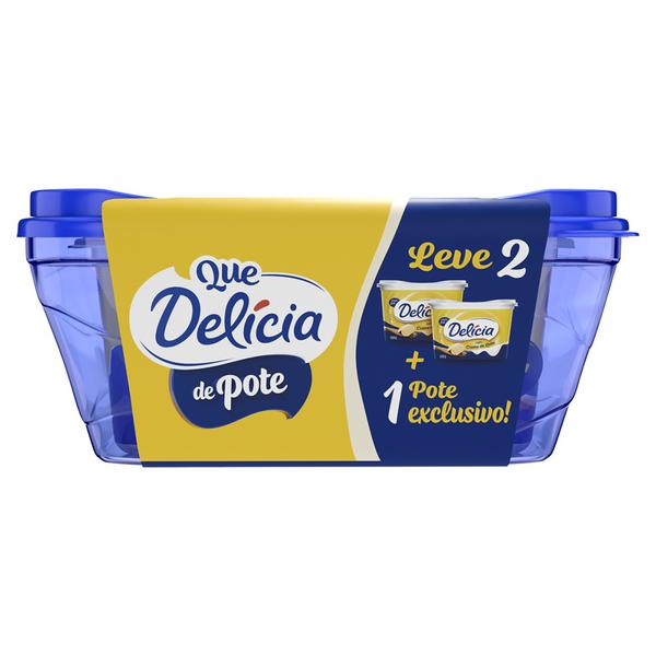 KIT 2 MARGARINAS DELÍCIA C/SAL 500G GTS POTE