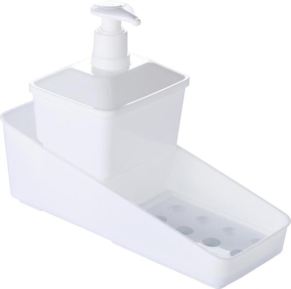 KIT PORTA DETERGENTE PLASUTIL BRANCO 600ML