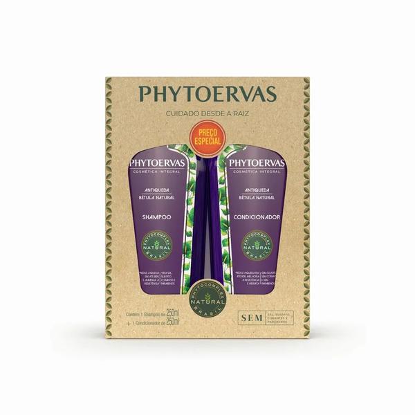 KIT SHAMPOO 250ML + CONDICIONADOR 250ML PHYTOERVAS ANTIQUEDA