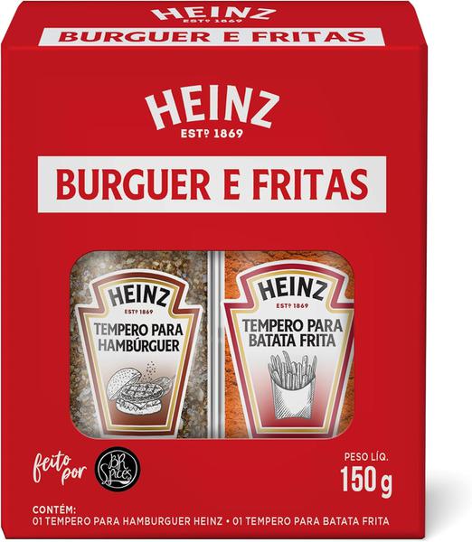 KIT TEMPERO BR SPICES BURGUER E FRITAS HEINZ 150G