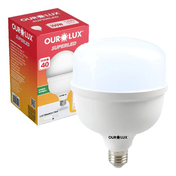 LÂMPADA LED ALTA POTÊNCIA T40W 6500K OUROLUX