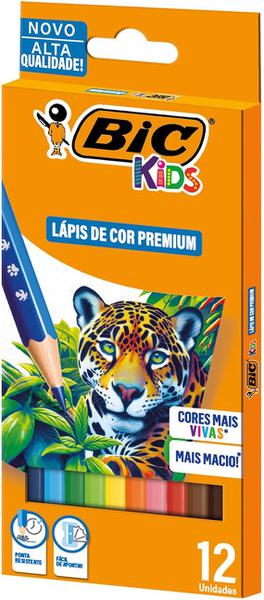 LÁPIS COR BIC KIDS PASTEL C/12