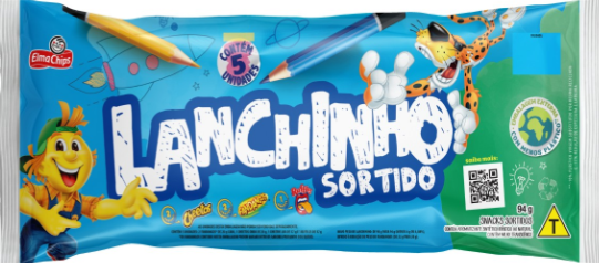 LANCHINHO SORTIDO ELMA CHIPS SNACK 94G