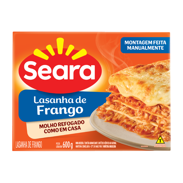 LASANHA SEARA FRANGO 600G