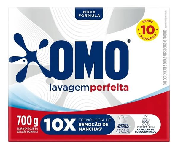 LAVA ROUPAS EM PÓ OMO LAVAGEM PERFEITA 700G