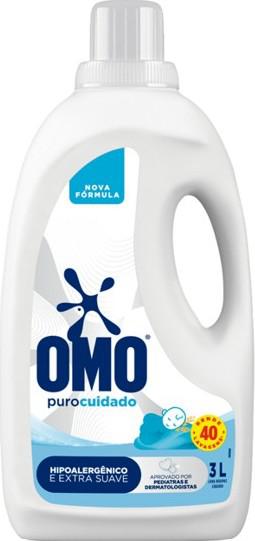 LAVA ROUPAS LÍQUIDO OMO PURO CUIDADO 3L