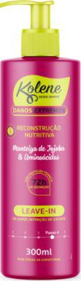 LEAVE-IN RECONSTRUÇÃO NUTRITIVA KOLENE DANOS EXTREMOS 72HR 300ML (4º PASSO)