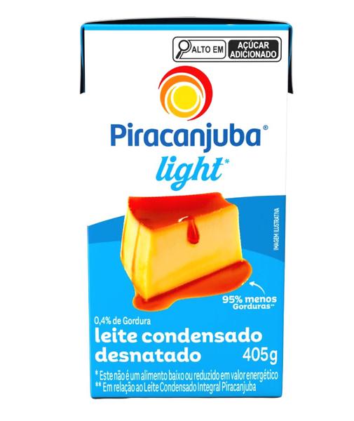 LEITE CONDENSADO DESNATADO LIGHT PIRACANJUBA 395G TP
